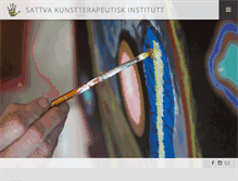Tablet Screenshot of kunstterapi.net